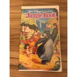 Walt Disney The Jungle Book VHS Tape Cassette Black Diamond Classic 1992